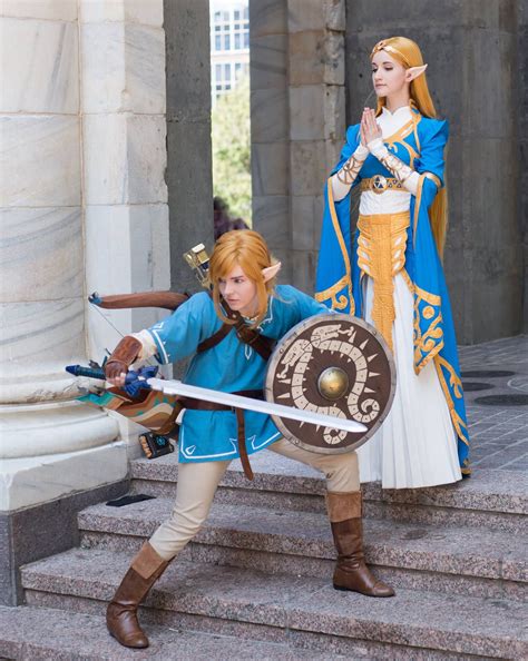 breath of the wild zelda cosplay|zelda and link cosplay.